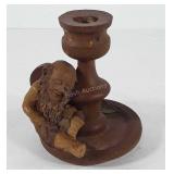 Tom Clark candlestick holder, "Wink Too", signed
