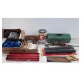 Tools and hardware, metal tool box, shop vac