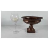 Home decor, includes pedestal center piece bowl
