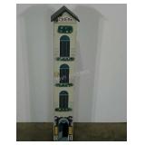 Painted media storage tower,  50" tall