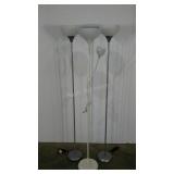 Floor lamps, 3 lightweight styles, plastic shades