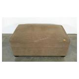 Crate and Barrel storage ottoman, 30 x 45, tear