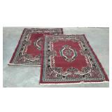 Two scatter rugs, 46 x 65