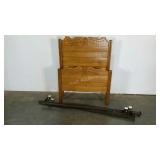Twin size head and footboard, includes side rails