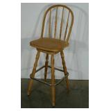 Bar chair, 29" to seat, unfinished wood