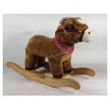 Playwell plush rocking horse, 21" tall