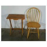 Dining chair and TV tray table