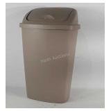 Sterilite trash can with flap lid, 27" tall,