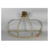 Hanging pot holder frame with brass angels