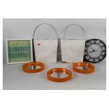 Decor group, orange framed mirrors, motivational