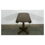 Drop leaf table, 35" when extended, wear as shown