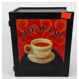 Coffee box, 6" x 8.5" x 10"