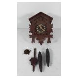 Wooden coo coo clock parts, made in Germany