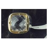 Size 10.25 brass crystal ring