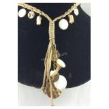 Beaded rope 34in necklace