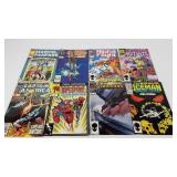 Comic books, eight Marvel titles including