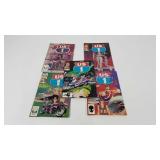 Comic books, five Marvel Comics US1 titles, issue