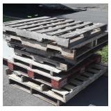 Lot of 8 Used Wooden Pallets, various styles