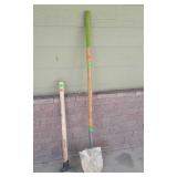 Dirt Shovel, and 8lb Sledge Hammer