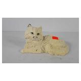 Cast iron cat statue, 9.5"