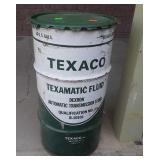 Texaco Texamatic Fluid Metal Drum, 16 gallon