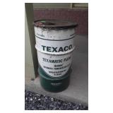 Texaco Texamatic Fluid Metal Drum, 16 gallon