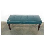 Vinyl bench, 17 x 46, missing 2 buttons