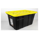 HDX 27 gallon industrial tote with lid
