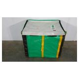 Reinforced nylon storage tote, collapsible, 19 x