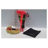 Blue Hawk ground stakes set and Coleman cable