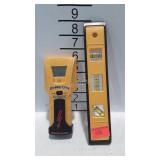 Zircon stud sensor and small level