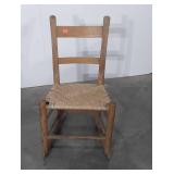 Cane Seated Oak Rocking Chair
