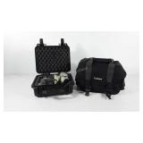 Camera group, includes canon camera case and
