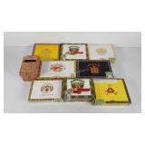 Advertising, nine cigar boxes, includes Punch,