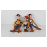 Toy story toys, includes two Woodys and one