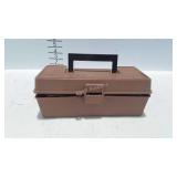 Small fishing tackle box and contents