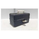 Old pal fishing tackle box and contents,