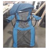 Folding Camping Chair with attached footrest