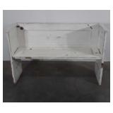 Pew Style Bench made from old farm house Door, 51"