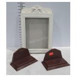 Book ends and shadow box frame