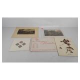 Ephemera, includes bird prints by Audubon,