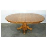 Dining table, pedestal style, 48 x 71, a little