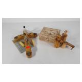 Crucifix Last Rights kit, needle basket box and