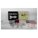 Scrapbooking group, stickers, decorative pages,