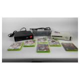 Gaming group, two XBOX 360s with cables and games