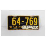 West Virginia license plate