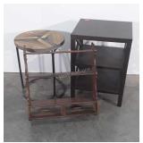 3pc, Home Furnishings lot includes 3 shelf end