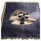 Dog themed throw, 45x49