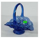 Glassware, moon and stars basket, one side of