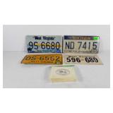 West Virginia license plates and antique